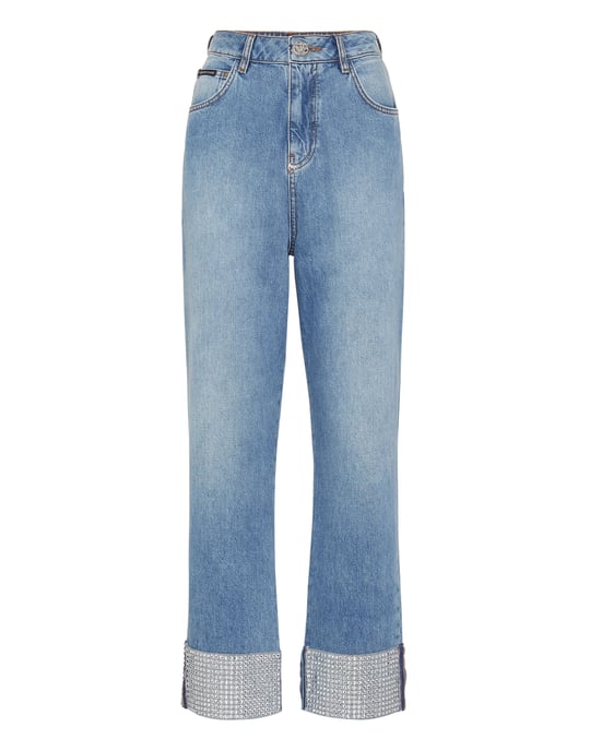 Denim Trousers Loose Fit Heart - Image 1