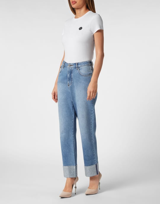 Denim Trousers Loose Fit Heart - Image 3