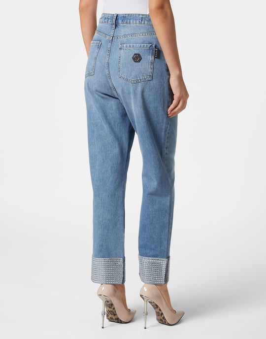 Denim Trousers Loose Fit Heart - Image 4