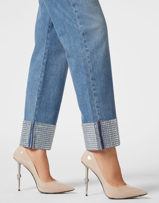 Denim Trousers Loose Fit Heart - Image 5