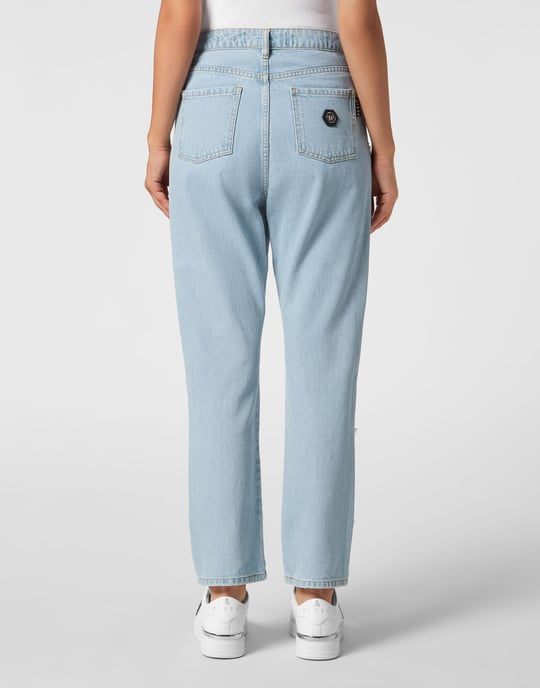 Denim Trousers Loose Fit Heart - Image 5