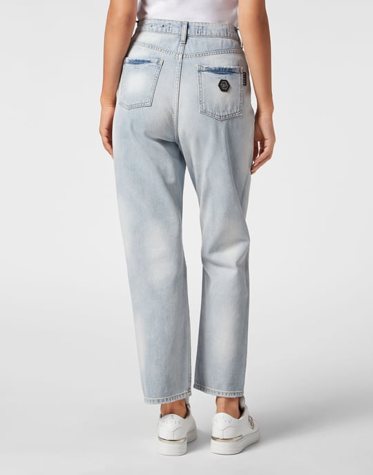 Denim Trousers Loose Fit Heart - Image 4