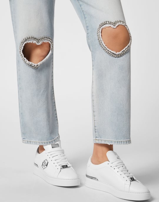 Denim Trousers Loose Fit Heart - Image 5