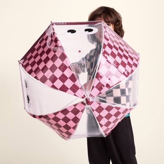 Romney Kids Shaun the Sheep Umbrella - Beetroot/Candy Floss Checkerboard - Image 3