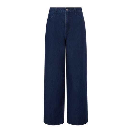 Harriet Womens High Rise Wide Leg Jeans - Indigo Blue - Image 5