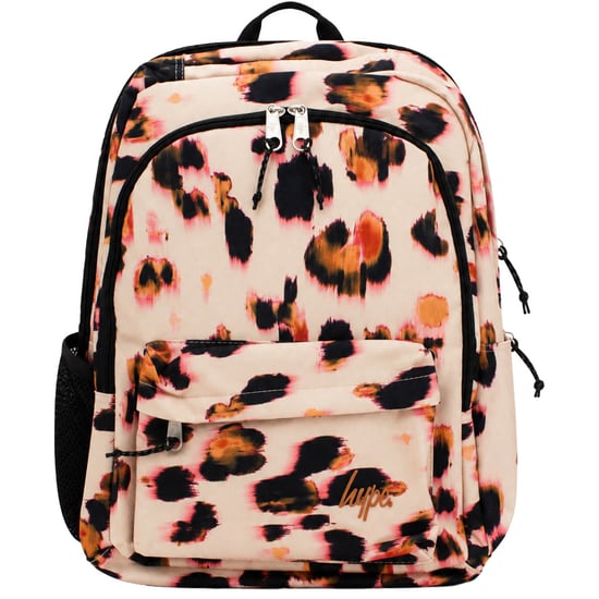 Hype Leopard Blur Beige Backpack - Image 1
