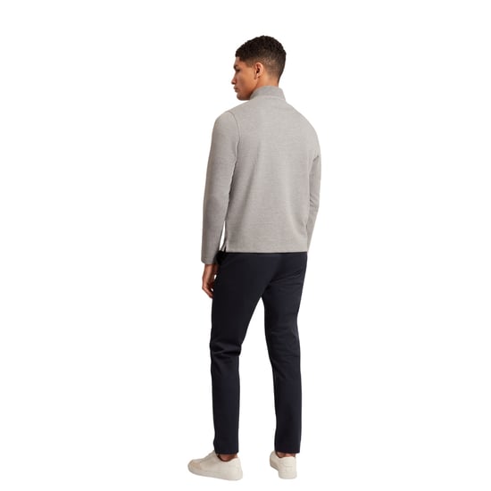 Ted Baker Crabtre Honungskaka Trim Mid Grey Halvdraget Tröja - Image 4