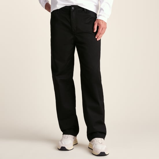 Sam Mens Slim Tapered Casual Chino Trouser - Black - Image 3