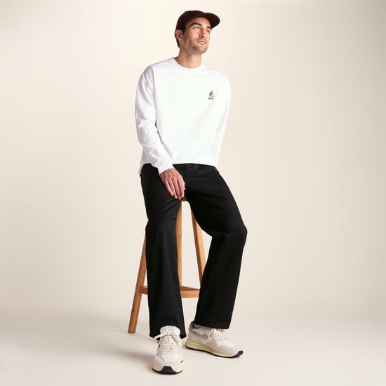 Sam Mens Slim Tapered Casual Chino Trouser - Black - Image 4