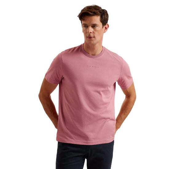 Ted Baker Wiskin Regular Rosa T-shirt Med Logotyp - Image 3