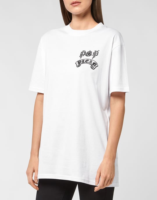 T-Shirt Round Neck Gothic Plein - Image 3