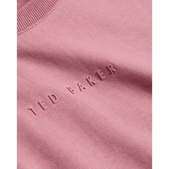 Ted Baker Wiskin Regular Rosa T-shirt Med Logotyp - Image 6