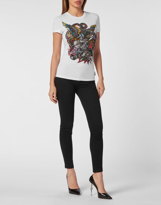 T-Shirt Med Rund Hals Tattoo - Image 4