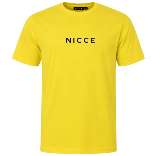 Nicce Centre Logo Mens Yellow T-Shirt - Image 1
