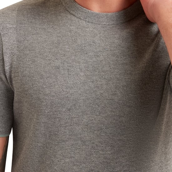 Ted Baker Voisin Blandad Ribbad Grå T-shirt - Image 4