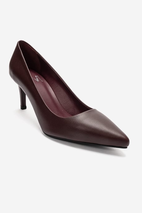 Clyde Leren Stiletto Spitse Neus Pump - Image 1