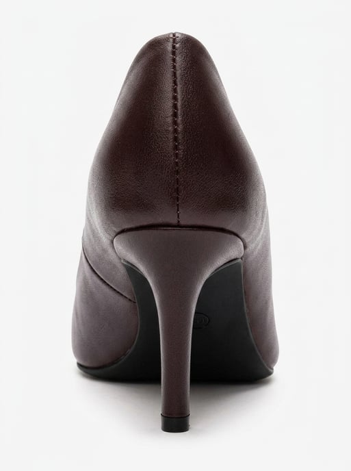 Clyde Leren Stiletto Spitse Neus Pump - Image 3