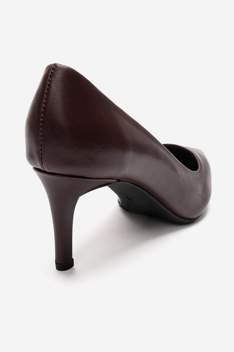 Clyde Leren Stiletto Spitse Neus Pump - Image 6