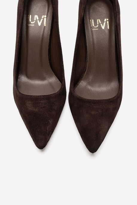 Clyde Leren Stiletto Spitse Neus Pump - Image 5