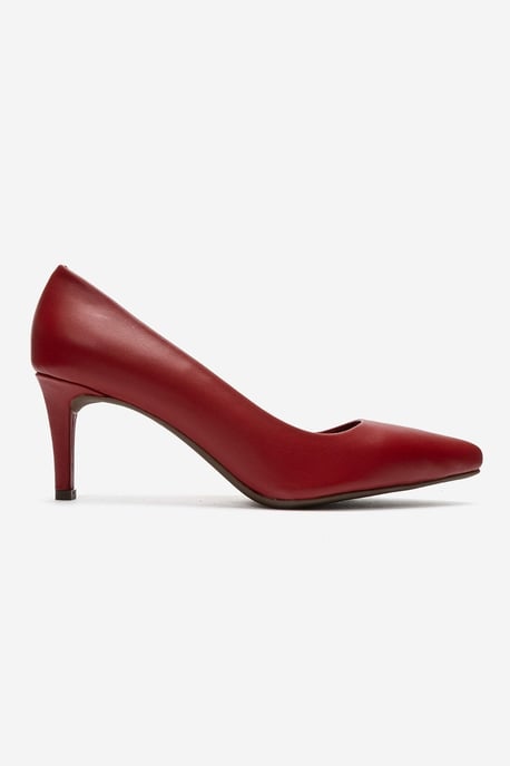 Clyde Leren Stiletto Spitse Neus Pump - Image 4
