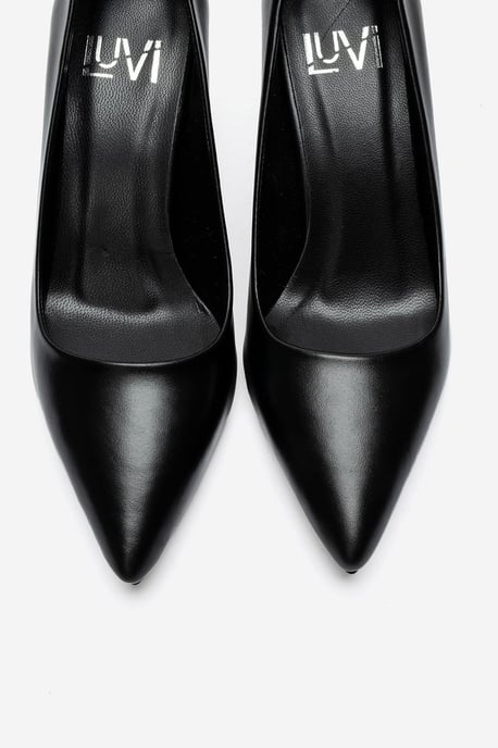 Clyde Leren Stiletto Spitse Neus Pump - Image 2