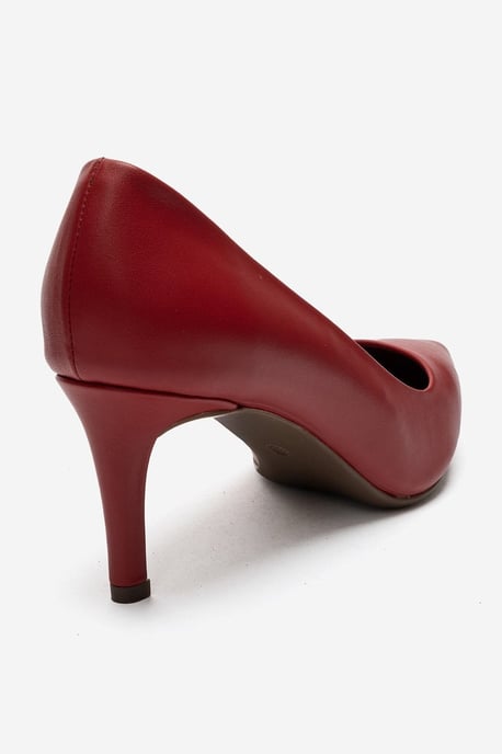 Clyde Leren Stiletto Spitse Neus Pump - Image 5