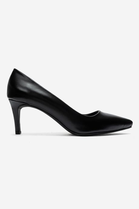 Clyde Leren Stiletto Spitse Neus Pump - Image 4