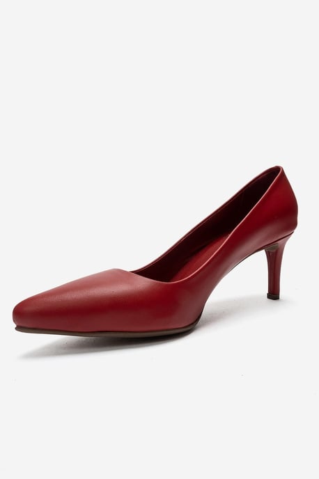 Clyde Leren Stiletto Spitse Neus Pump - Image 6