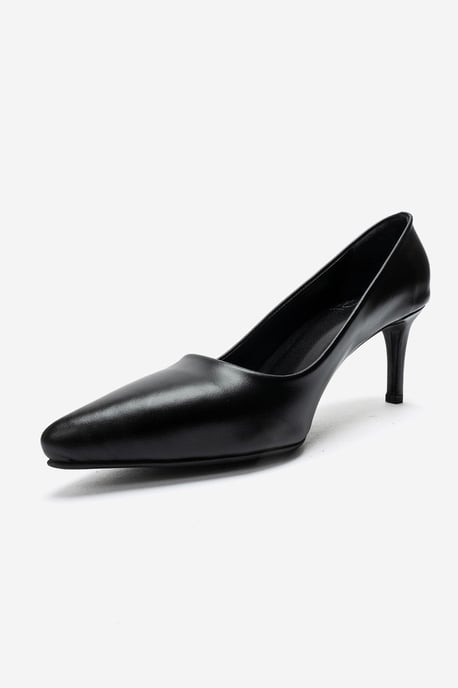 Clyde Leren Stiletto Spitse Neus Pump - Image 6