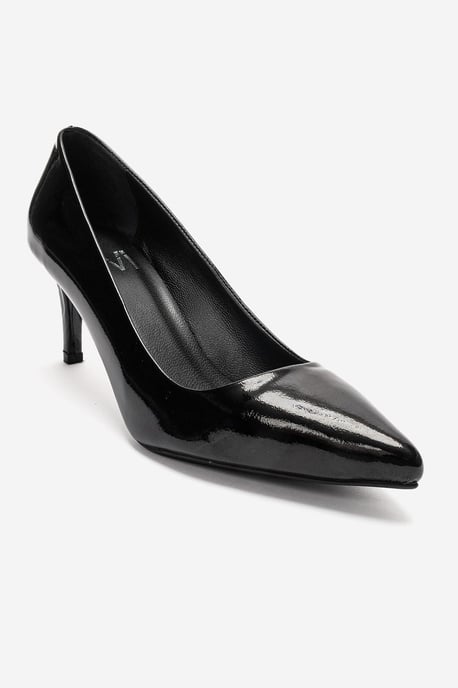 Clyde Leren Stiletto Spitse Neus Pump - Image 1
