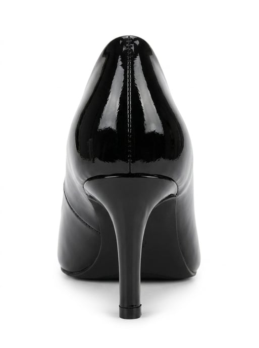 Clyde Leren Stiletto Spitse Neus Pump - Image 3