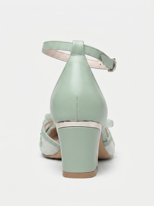 Iry Blokhak Bruid Spitse Neus Pump - Image 3