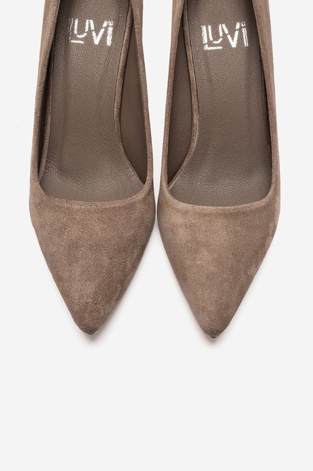 Clyde Leren Stiletto Spitse Neus Pump - Image 5