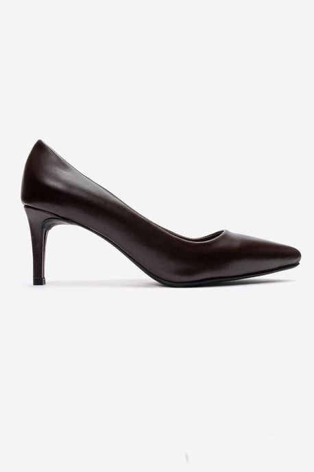 Clyde Leren Stiletto Spitse Neus Pump - Image 4