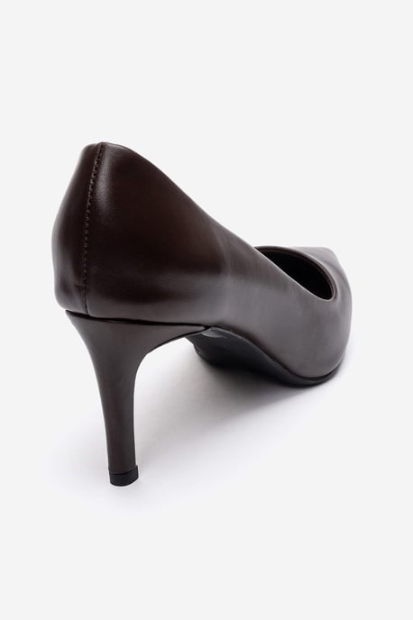 Clyde Leren Stiletto Spitse Neus Pump - Image 5