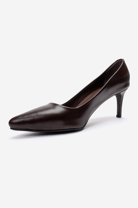 Clyde Leren Stiletto Spitse Neus Pump - Image 6