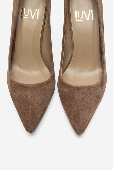 Clyde Leren Stiletto Spitse Neus Pump - Image 2