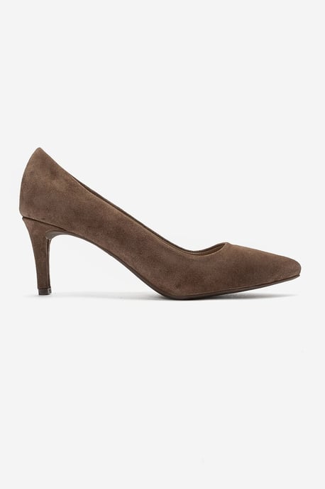 Clyde Leren Stiletto Spitse Neus Pump - Image 4