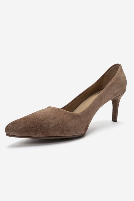 Clyde Leren Stiletto Spitse Neus Pump - Image 6