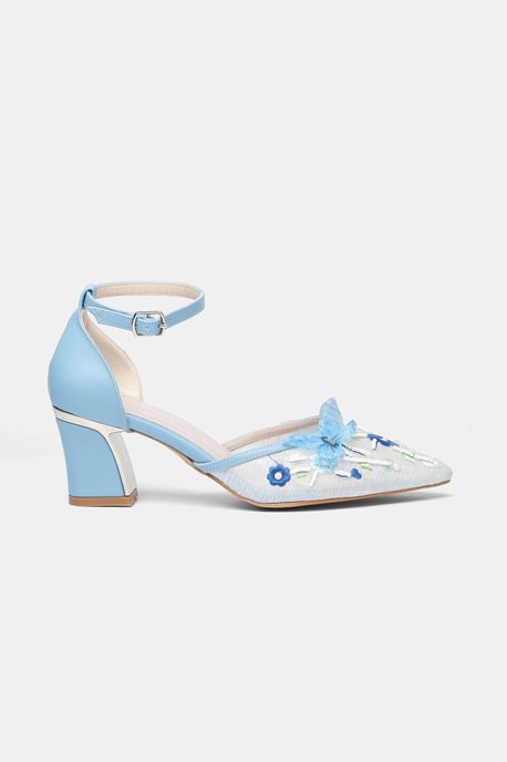 Iry Blokhak Bruid Spitse Neus Pump - Image 2