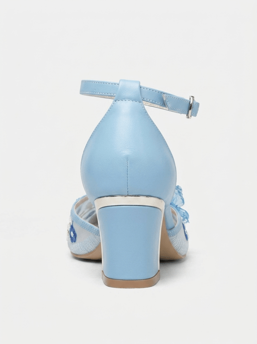 Iry Blokhak Bruid Spitse Neus Pump - Image 3