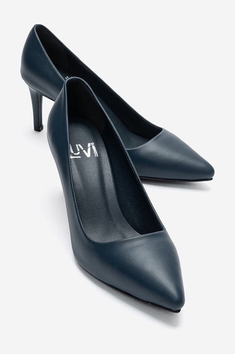 Clyde Leren Stiletto Spitse Neus Pump - Image 1