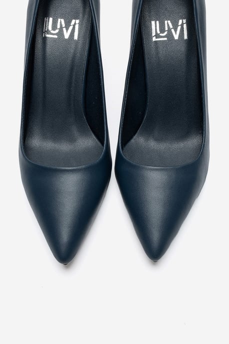 Clyde Leren Stiletto Spitse Neus Pump - Image 2