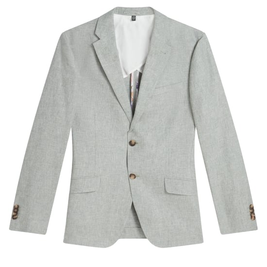 Ted Baker Kenleyj Stretch Linen Green Blazer Jacket - Image 1