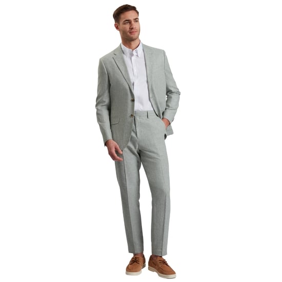 Ted Baker Kenleyj Stretch Linen Green Blazer Jacket - Image 5