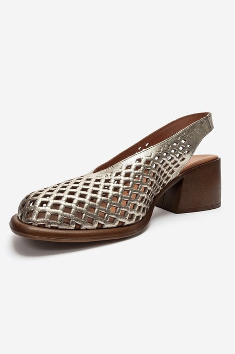 Monvera Blokhak Leren Slingback Sandaal - Image 6