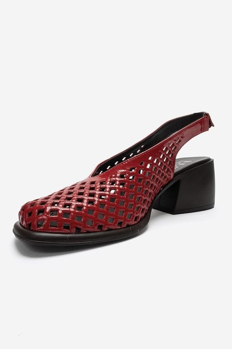 Monvera Blokhak Leren Slingback Sandaal - Image 6
