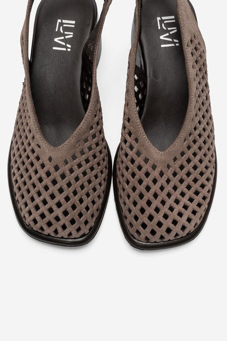 Monvera Blokhak Leren Slingback Sandaal - Image 2