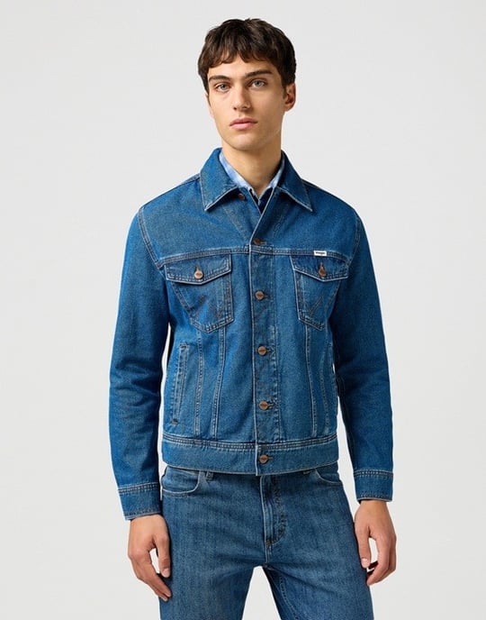 GB - Wrangler - Classic Jacket Stonewash - Image 3