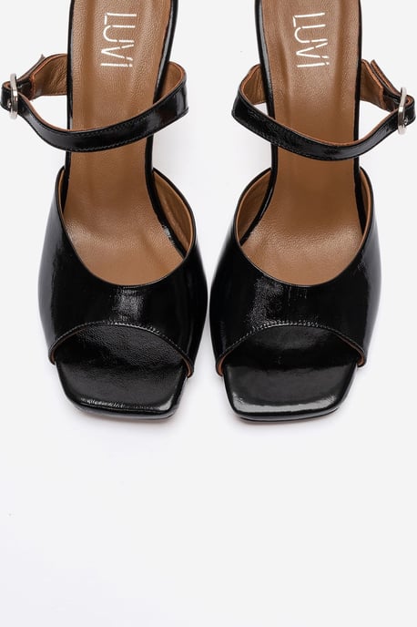 Urael Leren Stiletto Bandsandaal - Image 2